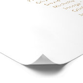 4 Tabellen Unsere Lieblings-Sitzkarte Poster (Ecke)