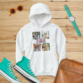 4 Tag der Fotocollage-Familie Gedächtnismüttertag Hoodie
