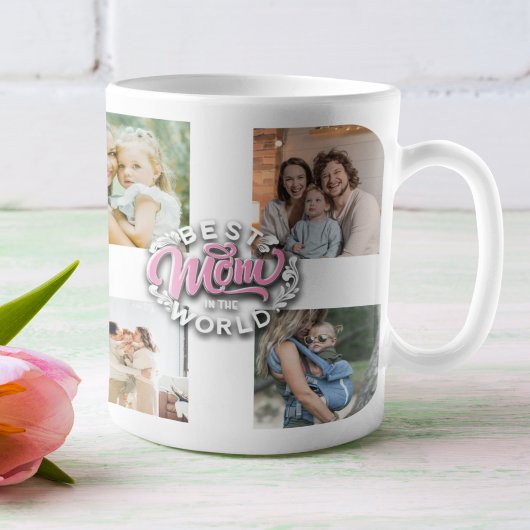 4 Tag der Fotocollage-Familie Gedächtnismüttertag Kaffeetasse