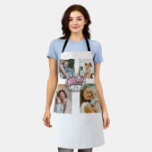 4 Tag der Fotocollage-Familie Gedächtnismüttertag Schürze (Getragen)