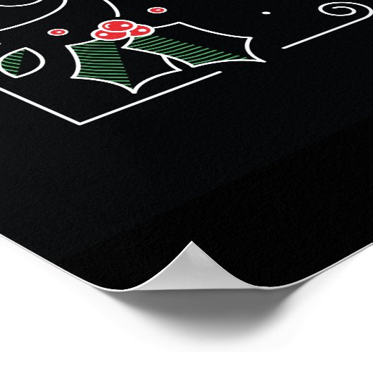 4. Tag des Weihnachtsgebäcks 24x36 Poster (Ecke)