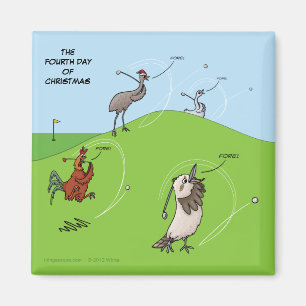 4. Tag Magneten des Weihnachten(vier nennende Magnet