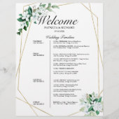 4 Tage Hochzeit Geometrische Grünflächen (Vorderseite)