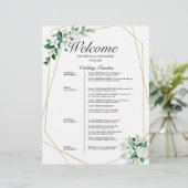 4 Tage Hochzeit Geometrische Grünflächen (Stehend Vorderseite)