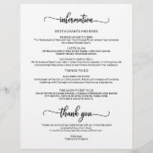 4 Tage Hochzeitswochenende Reisezeitschrift Chic (Rückseite)