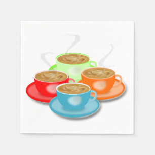 4 Tasse Kaffee-Papierservietten Serviette