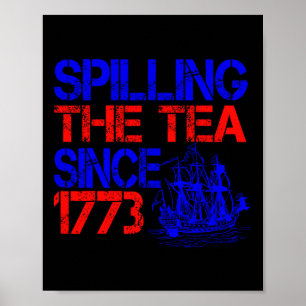 4. Teeausbreitung seit 1773 Amerikanische Unabhäng Poster