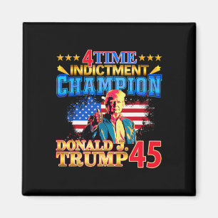 4 Time Indication Champion Champ Not Guilty 2024 Magnet