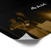 4 Uhr Poster (Ecke)