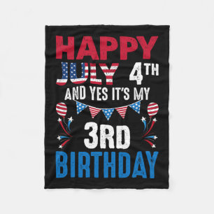 4. Und ja, es ist mein 3. Geburtstag amerikanische Fleecedecke
