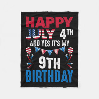 4. Und ja, es ist mein 9. Geburtstag amerikanische Fleecedecke