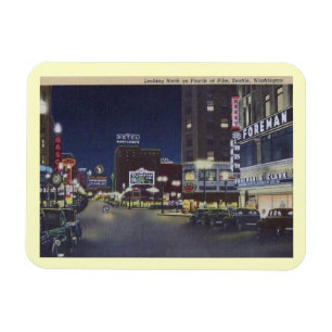 4. und Pike, Seattle, Washington Vintag Magnet
