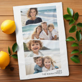 4 Uneven FotoCollage - Funky Quadrilateral Art Geschirrtuch