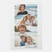 4 Uneven FotoCollage - Funky Quadrilateral Art Geschirrtuch (Vertikal)