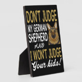 4 Urteile nicht über meinen deutschen Schäferhund, Fotoplatte (Seite)