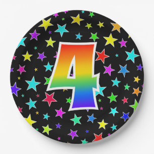 4. Veranstaltung: Bold, Fun, Colorful Rainbow 4 Pappteller