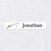 4 Verschiedene Namen für den Fischfang Eisen auf E Etiketten (Design 1)