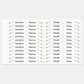 4 Verschiedene Namen für den Fischfang Eisen auf E Etiketten (Blatt)