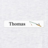 4 Verschiedene Namen für den Fischfang Eisen auf E Etiketten (Design 2)