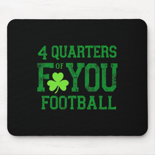 4 Viertel Fußball-Klee Mousepad (Vorne)