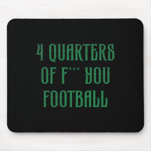 4 Viertel Fußball Mousepad (Vorne)
