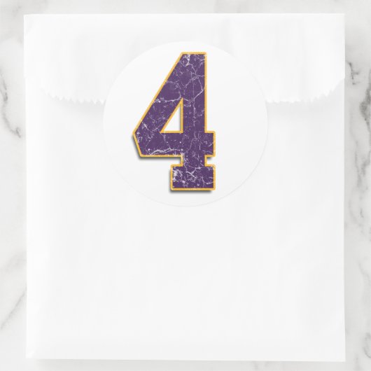 4 Vikings Brett Favre Aufkleber (Tasche)