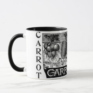 4 Vintage Karotten anzeigen Tasse