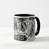 4 Vintage Karotten anzeigen Tasse (VorderseiteRechts)