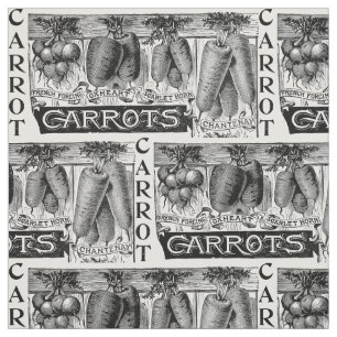 4 Vintage Karotten Stoff