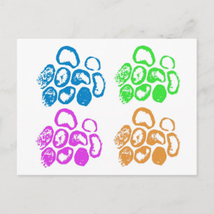 4 Virenmotive - Postkarte