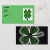 4 Visitenkarte der Leaf-Klee (Vorne/Hinten)