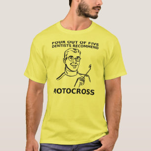 4 Von 5 Zahnärzten Motocross Dirt Bike Shirt