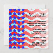 4. Von der Juli-Abschluss-Party Einladungs-Kappe Einladung (Rückseite)