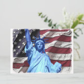 4. von Juli-Einladung Einladung (Stehend Vorderseite)