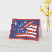 4. von Juli-Feier Karte (Gelbe Blume)