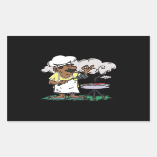 4. Von Juli-Grill Rechteckiger Aufkleber