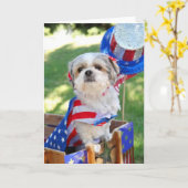 4. von Juli-Hund Karte (Gelbe Blume)