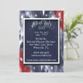 4. von Juli-Party Einladungen (Stehend Vorderseite)