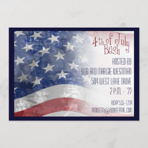 4. von Juli-Party Einladungen