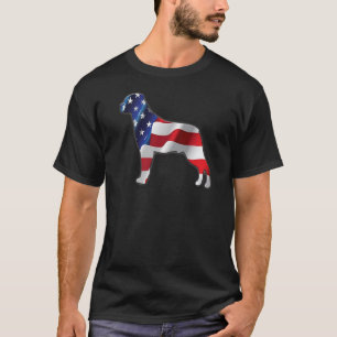 4. von Juli-T - Shirt PATRIOTEN ROTTWEILER für