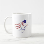 4. von Juli-US Flagge Kaffeetasse (Links)
