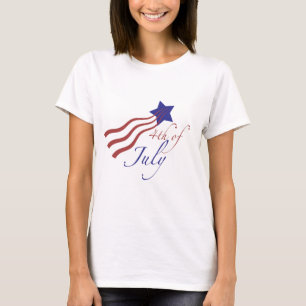 4. von Juli-US Flagge T-Shirt