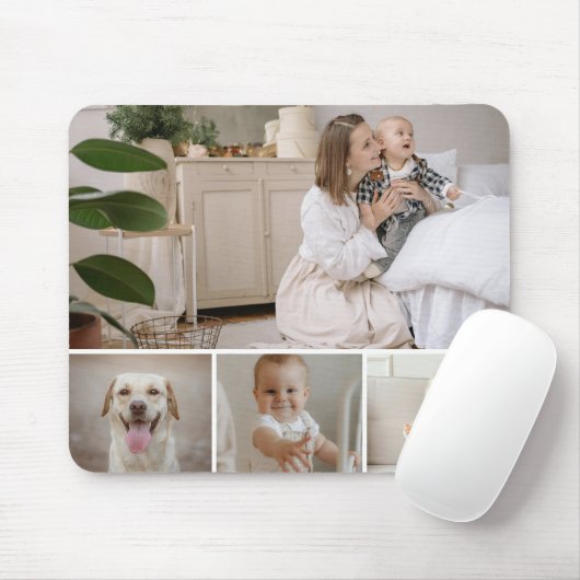 4 Vorlage für die FotoCollage Personalisiert Mousepad (Mit Mouse)