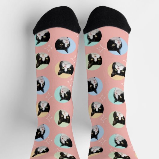 4 Vorlage für FotoCollage Machen Sie Ihren eigenen Socken (Oben)