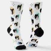 4 Vorlage für FotoCollage Machen Sie Ihren eigenen Socken (Gewinkelt)