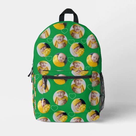 4 Vorlage für Fotocollage macht Ihren Spaß Bedruckter Rucksack (Vorderseite)