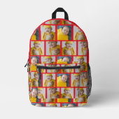 4 Vorlage für Fotocollage macht Ihren Spaß Bedruckter Rucksack (Vorderseite)