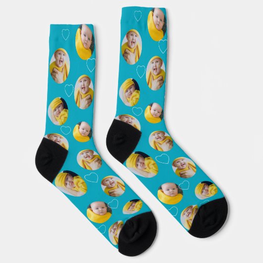 4 Vorlage für Fotocollage macht Ihren Spaß Socken (Rechts)