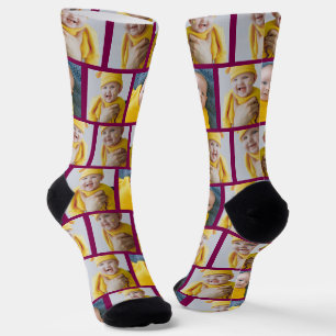 4 Vorlage für Fotocollage macht Ihren Spaß Socken