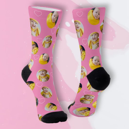 4 Vorlage für Fotocollage macht Ihren Spaß Socken